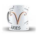 Caneca Signo De Aries Signos Do Zodíaco Arte Exclusiva