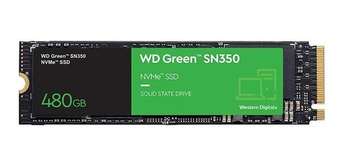 Ssd Wd Green M.2 2280 Sn350 480gb Pcie Nvme Wds480g2g0c