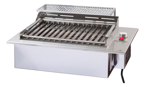 Churrasqueira Elétrica Embutir Bancada Inox 304 Grande 220v 