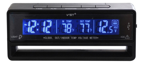Car Auto Relógio Digital Termômetro Temperatura Voltagem