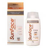 Sunface Aqua Color Spf50+ X55gr - g a $2280