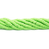 Pack 5 Tiras De 40 Cm Fimo Plano 6mm Verde Neón Bijouterie