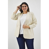 Blazer De Lino Roman Fashion /tallas Extras, 2329 (beige)