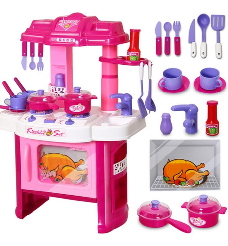 Set Cocina Juguete Niñas Infantil Horno Luz 008-26