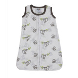 Bacati Happy Monos Saco De Dormir, M, Gris