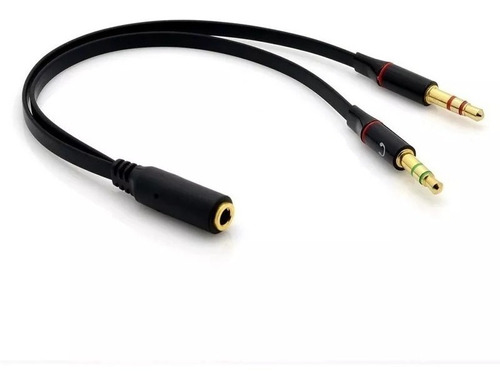 Cable Adaptador 3.5mm Para Audifonos Con Micrófono 