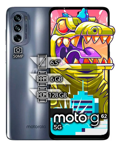 Celular Moto G62 5g Dual Sim 128gb 6gb Ram Snapdragon 120hz 