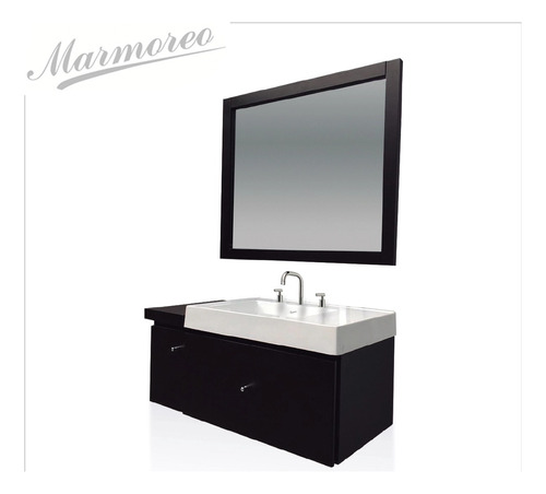 Mueble De Baño De Colgar Wengue Andy 80cm - Marmoreo