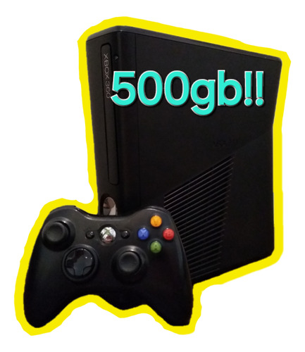 Xbox 360 Slim S Original * Rgh 500gb 80 Juegos Envio Gratis 