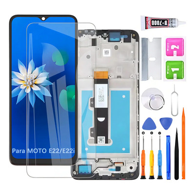 Pantalla Para Moto E22 E22i Xt2239 Display Con Marco | Envío gratis