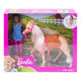 Barbie Muñeca, Morena Y Caballo