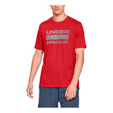 Polera Estampada Under Armour Hombre Rojo