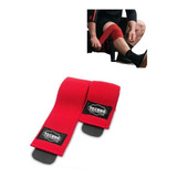 Vendas Para Rodilla Knee Wraps Soporte Bandas Gym Rojo