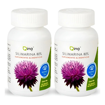 2 Silimarina 60 Capsulas 500 Mg Qina Ntl Rmflex Sin Sabor | Envío gratis