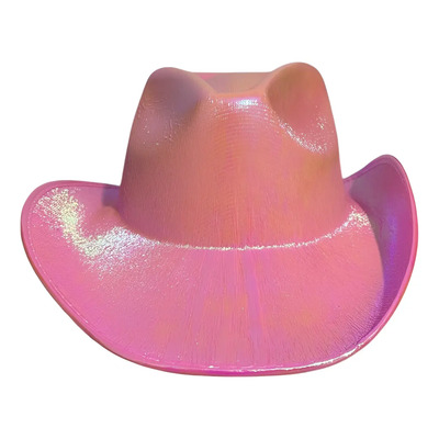 5 Sombrero Vaquero Tornasol Rosa Neon Texano Fiesta Disfraz