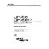 Manual De Instruções Sony Lbt-n355av / Lbt-n555av Em Pdf