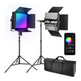 Kit Iluminación Video Led Rgb1200 60w 22000 Lux A 0.5m Cri97