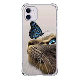 Capinha Case Personalizada Anti Schock Gatinho Borboleta