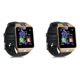 2 X Teléfono Celular Reloj Inteligente Dz09 Smartwatch