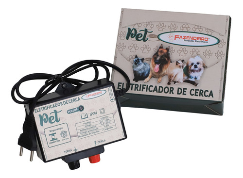 Máquina De Choque Cerca Elétrica Pet Cães Gatos Galinhas