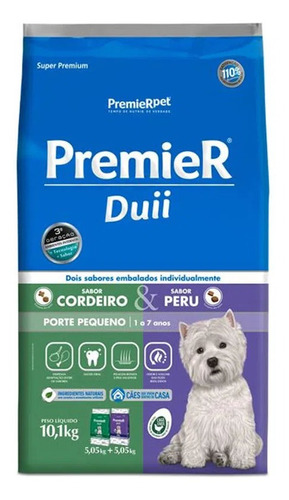 Ração Premier Duii Ambientes Internos Cães Adultos 10,1 Kg