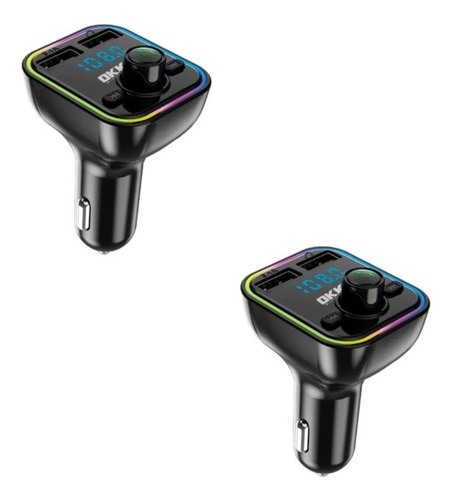 2pz Transmisor Radio Fm Bluetooth Mp3 Usb Cargador Autoxinmi