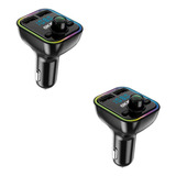 2pz Transmisor Radio Fm Bluetooth Mp3 Usb Cargador Autoxinmi