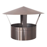 Chapéu Chinês Inox 304 8 Polegadas, Para Chaminé Forno Iglu