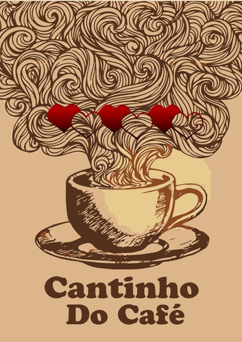 Placa Decorativa Quadro Cantinho Do Café
