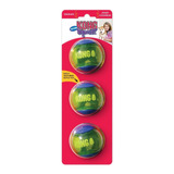 Pelota Para Perro Kong Squeezz Action Ball Blue Medium