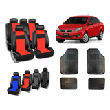 Fundas Cubre Asiento Cuerina Fiat Grand Siena + Alfombra 4 P