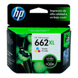 Cartucho Tinta Impresora Hp 662xl Color Original