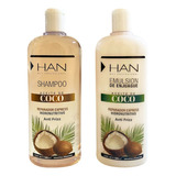 Kit Shampoo Y Acondicionador De Coco X 500ml Han