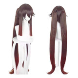 Peruca De Cosplay De Anime Genshin Impact Hutao 110 Cm