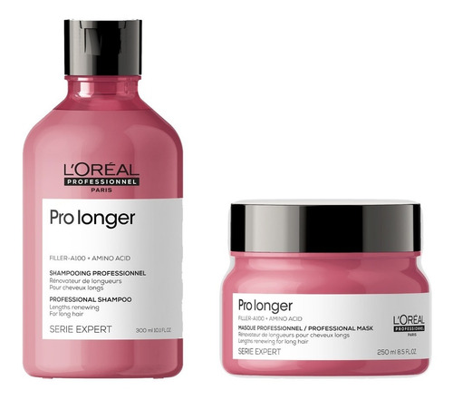 Shampoo 300 Ml + Máscara 250 Ml Prolonger Loreal Pro