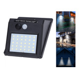 Lampara Solar Foco 30 Led Exterior Sensor Movimiento Y Luz