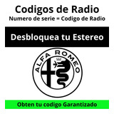 Códigos De Radio Alfa Romeo - Desbloqueo De Estéreo 
