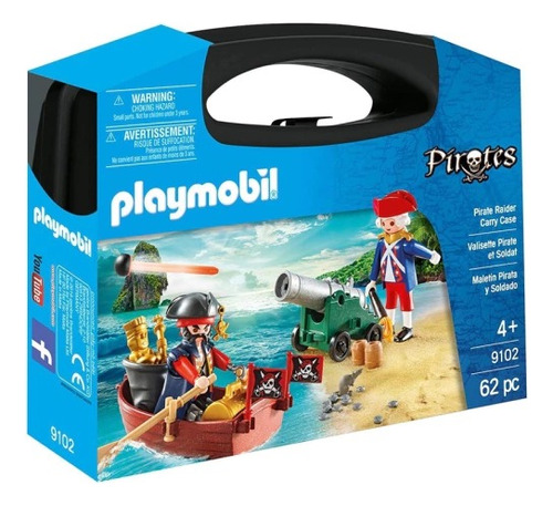 Playmobil Pirates Maletín Grande Pirata Y Soldado 9102 Pg