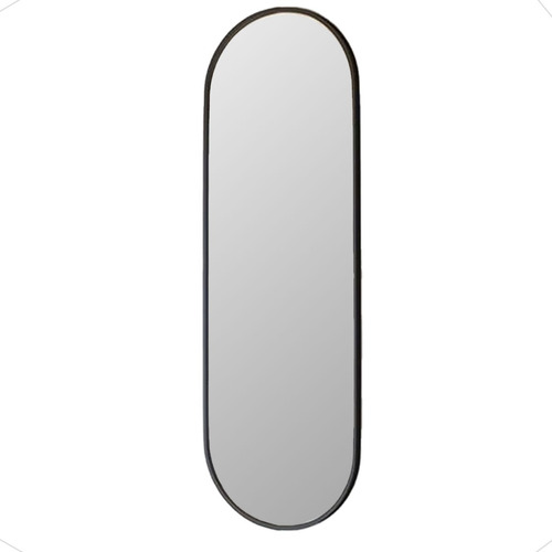 Espelho Grande De Parede Decorativo Com Moldura Oval Suporte