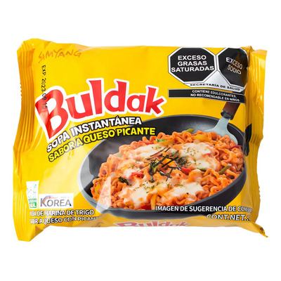 Ramen Coreano Buldak Queso. Pollo Picante Sopa Instantánea. | MercadoLibre