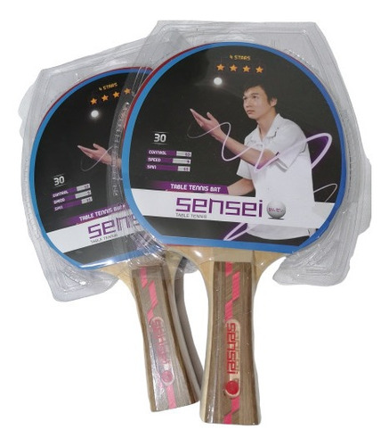 Set Paletas Sensei 4 Estrellas Más Caja De 6 Pelotitas. 