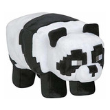 Jinx Minecraft Aventura Panda De Peluche Rellenos, Negro / B