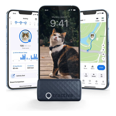 Rastreador Tractive Gps Para Gatos | Seguimiento En Tiempo R