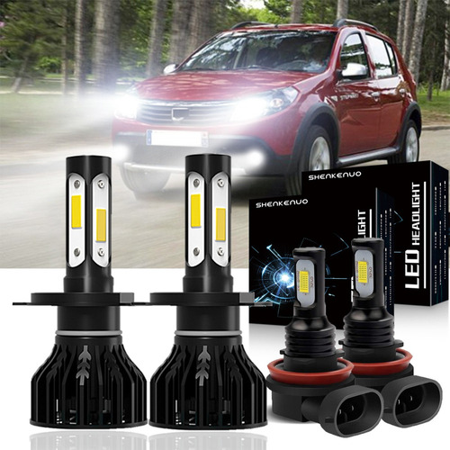 W Kit De Luces Led 9003 H4 H11 Renault Sandero 2017