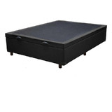 Cama Box Baú Viúvao Sintético Preto