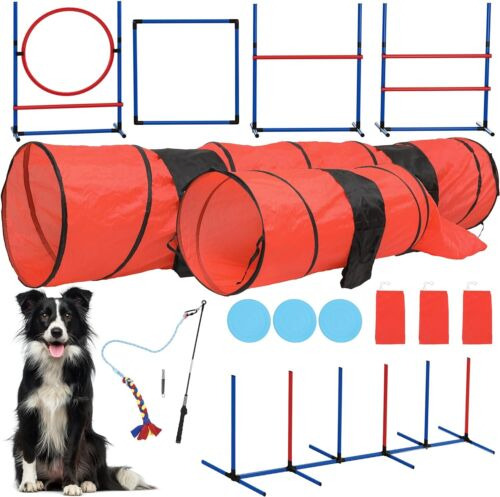 Dog Agility Training Equipment Set Pet Outdoor Obstacle  Eem