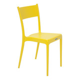 Cadeira Diana Satinada Sem Braços Tramontina Amarelo