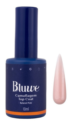 Top Coat Camuflagem Natural Pink 10ml - Bluwe