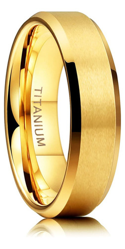 . 6mm Anillo De Compromiso De Titanio Para Hombre Y Mujer,c