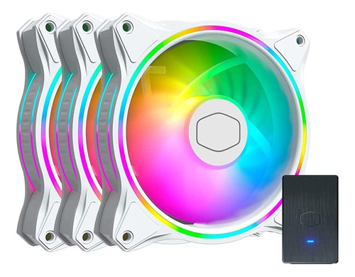 Fan Cooler Master Ventiladores Argb X3 Mf120 Halo Aro Rgb